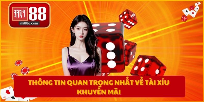Thông tin quan trọng nhất về tài xỉu khuyến mãi